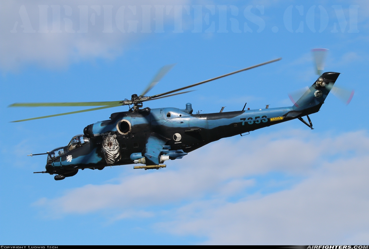 Czech Republic - Air Force Mil Mi-35 (Mi-24V) 7353 at Payerne (LSMP), Switzerland