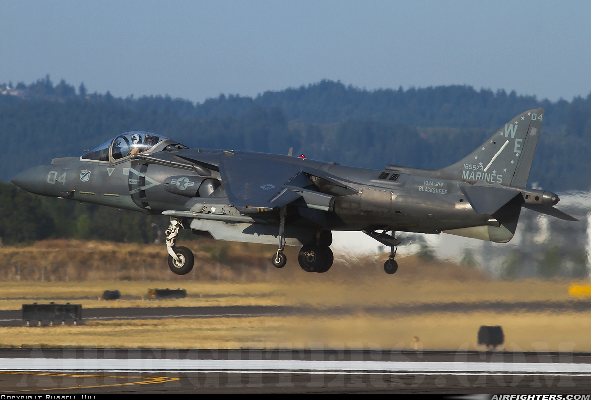 USA - Marines McDonnell Douglas AV-8B+ Harrier ll 165573 at Portland - Portland-Hillsboro (HIO), USA