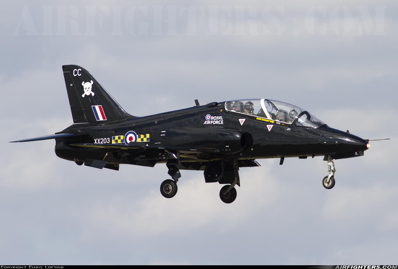 UK - Air Force British Aerospace Hawk T.1A XX203 at Brize Norton (BZZ / EGVN), UK