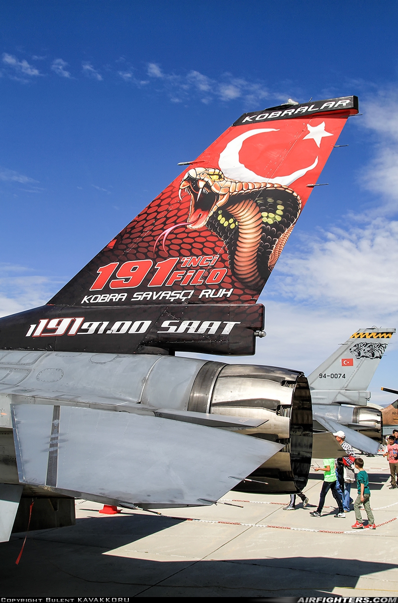 Türkiye - Air Force General Dynamics F-16D Fighting Falcon 94-0106 at Eskisehir - Eskisehir Air Base (ESK), Türkiye