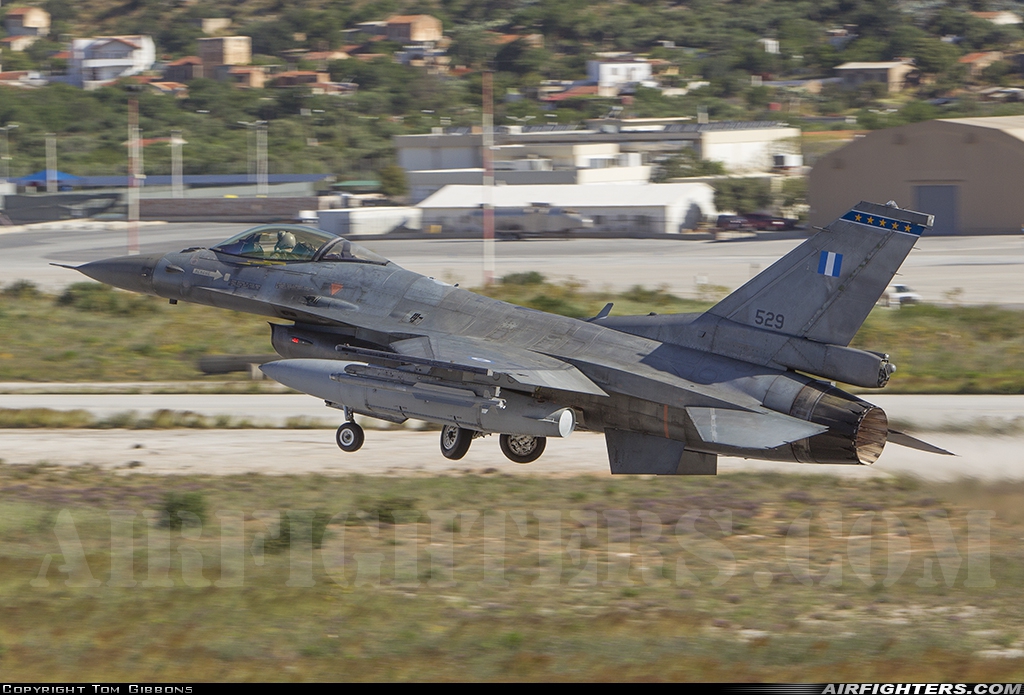 Greece - Air Force General Dynamics F-16C Fighting Falcon 529 at Chania - Souda (CHQ / LGSA), Greece