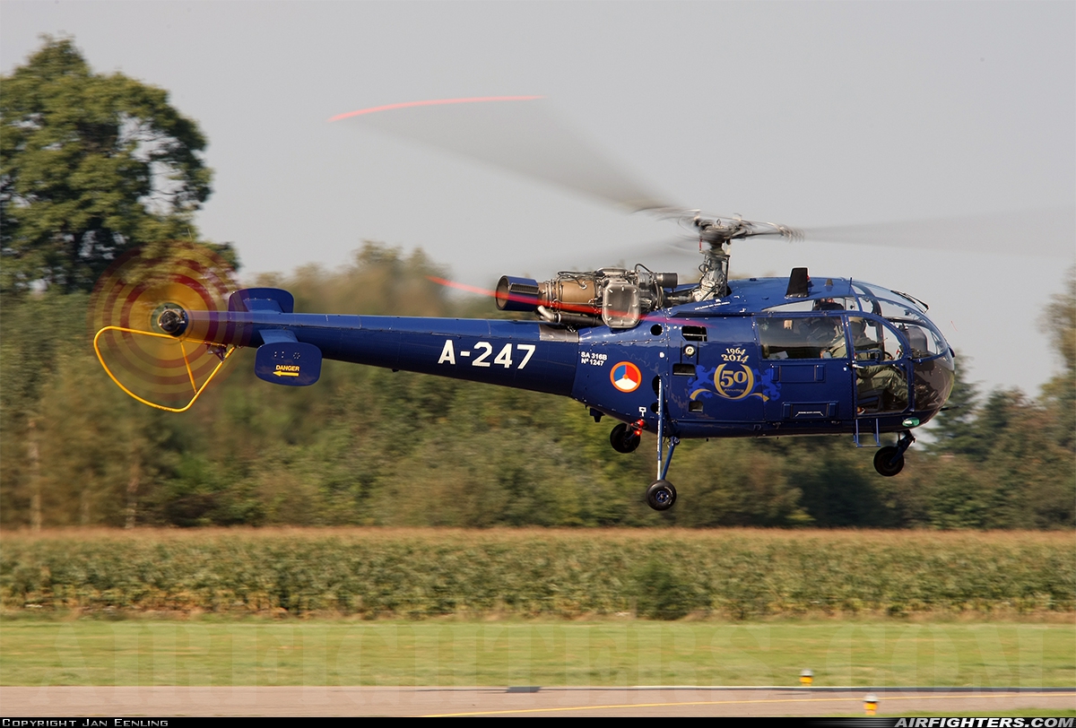 Netherlands - Air Force Aerospatiale SA-316B Alouette III A-247 at Deventer - Teuge (EHTE), Netherlands