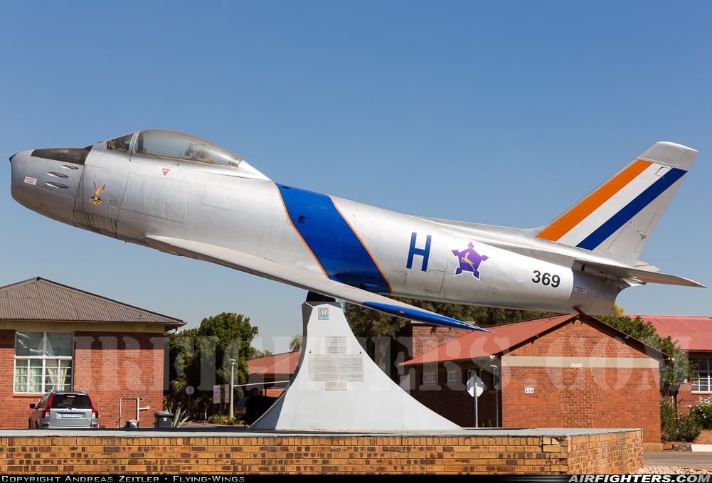 South Africa - Air Force Canadair CL-13B Sabre Mk.6 369 at Pretoria - Waterkloof (FAWK), South Africa
