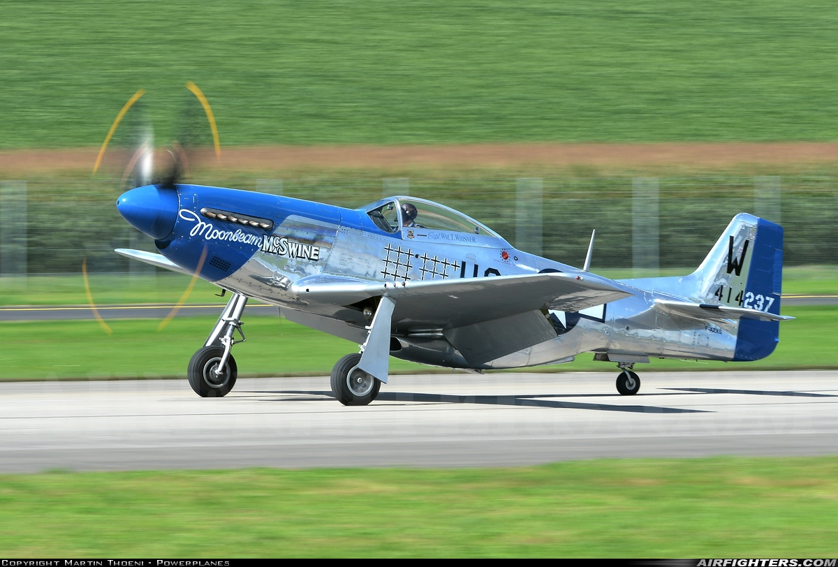 Private North American P-51D Mustang F-AZXS at Payerne (LSMP), Switzerland