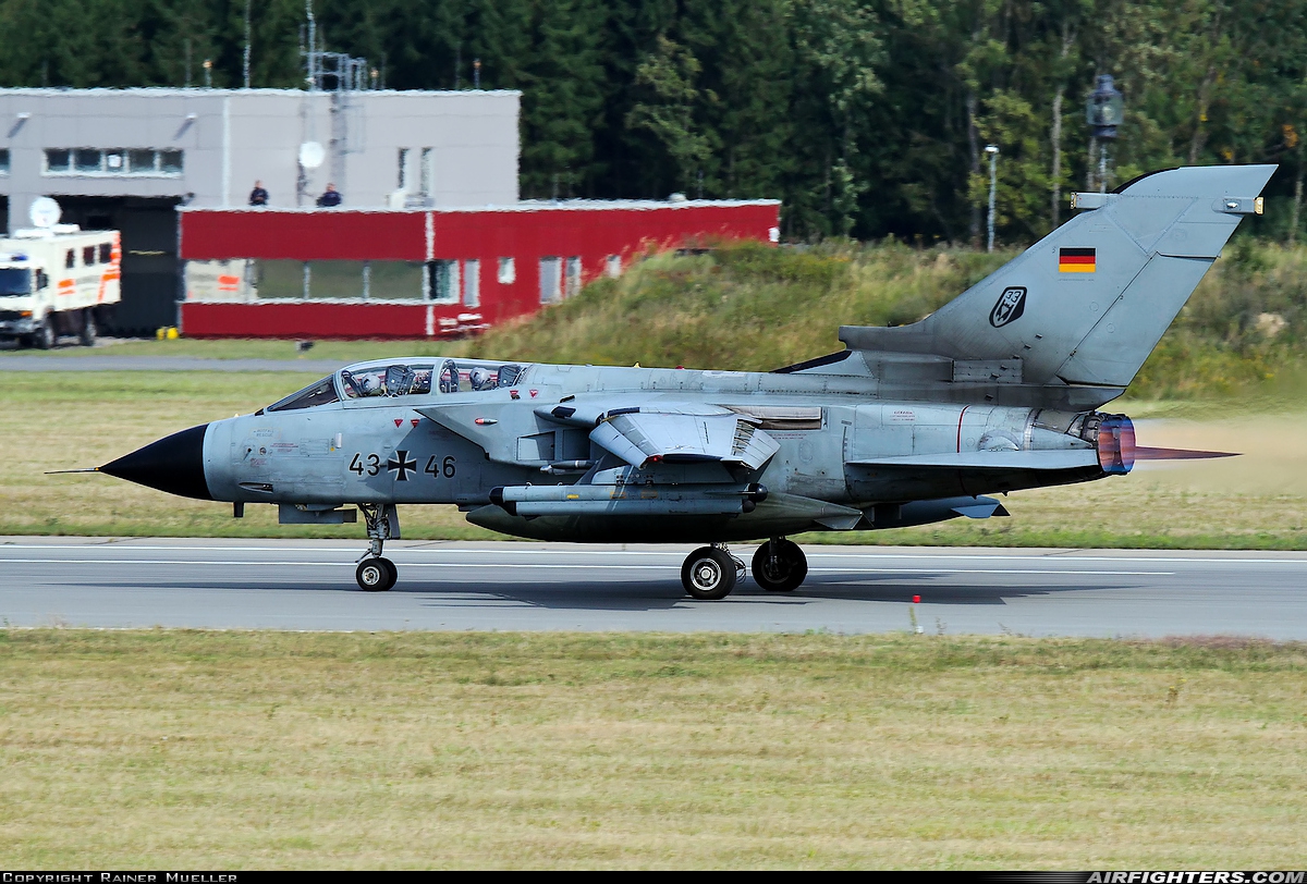 Germany - Air Force Panavia Tornado IDS 43+46 at Rostock - Laage (RLG / ETNL), Germany