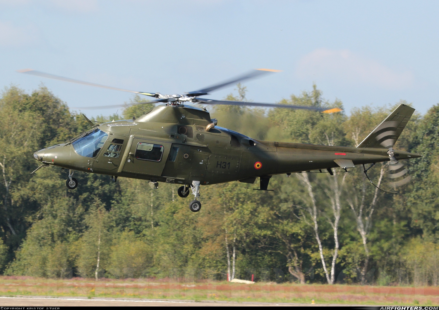 Belgium - Army Agusta A-109HO (A-109BA) H31 at Kleine Brogel (EBBL), Belgium