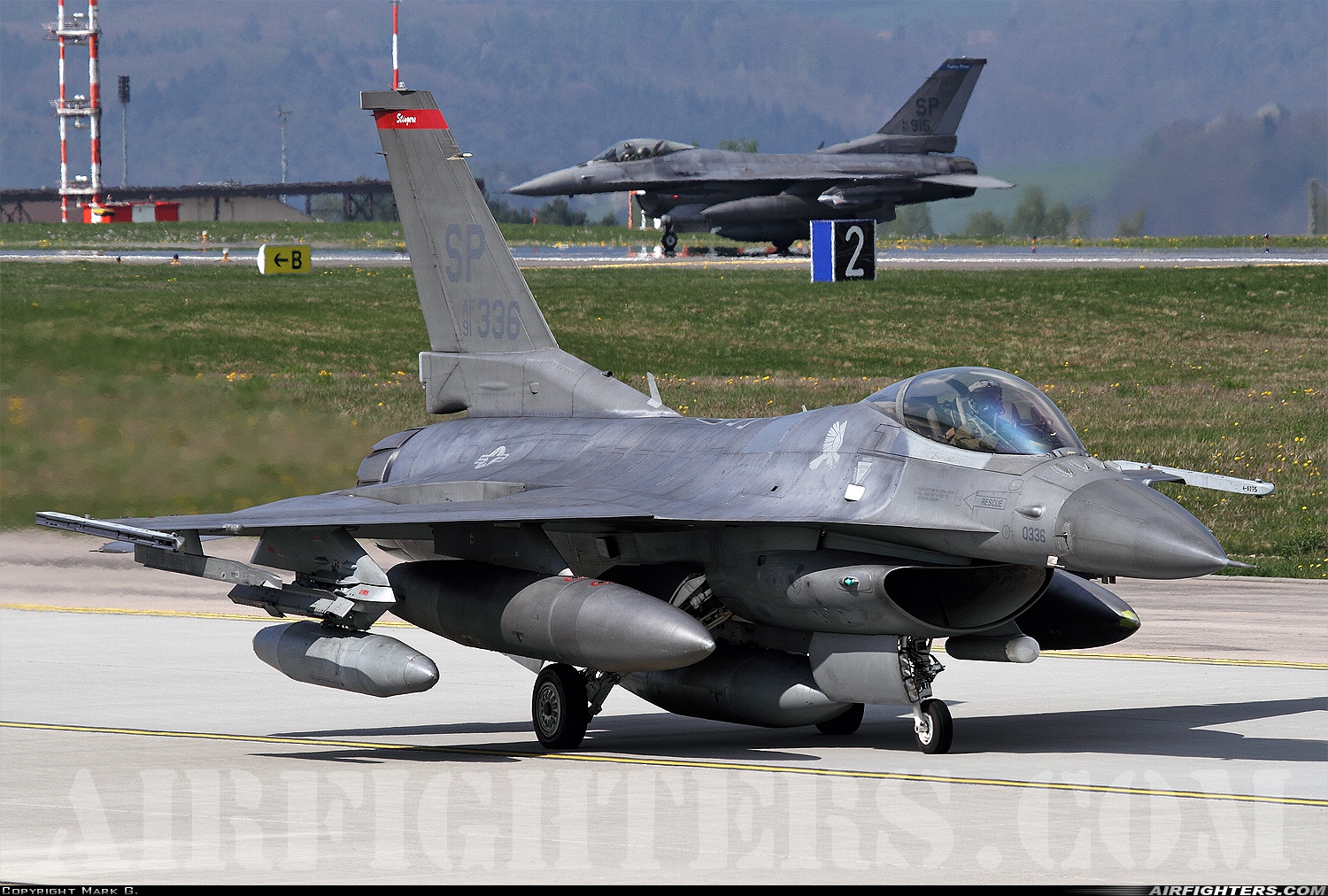 USA - Air Force General Dynamics F-16C Fighting Falcon 91-0336 at Spangdahlem (SPM / ETAD), Germany