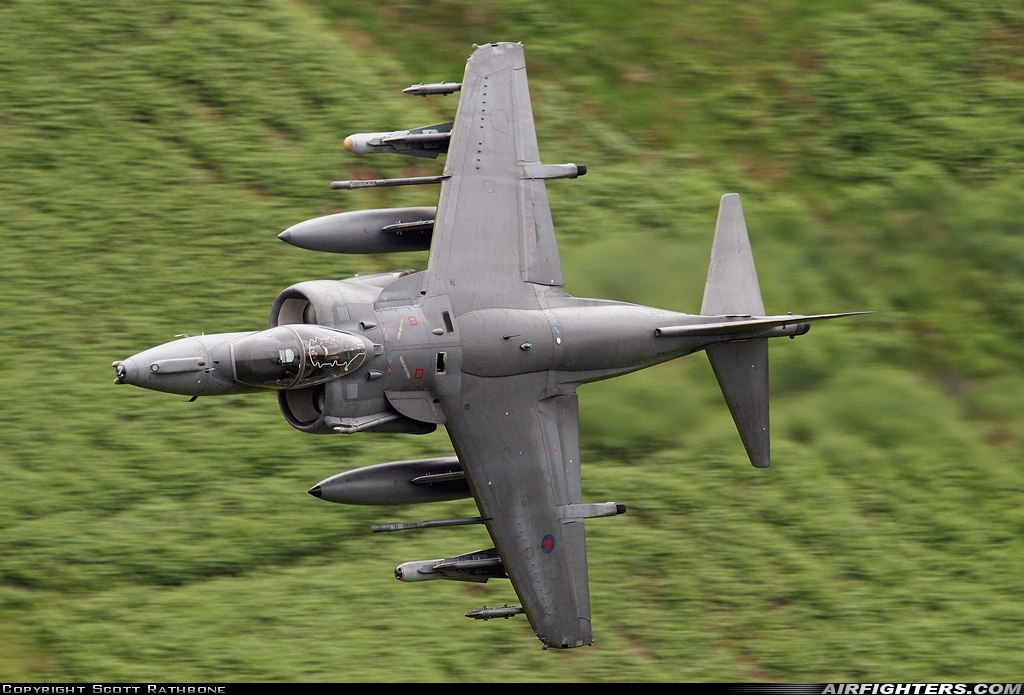 UK - Air Force British Aerospace Harrier GR.7 ZD467 at Off-Airport - Machynlleth Loop Area, UK