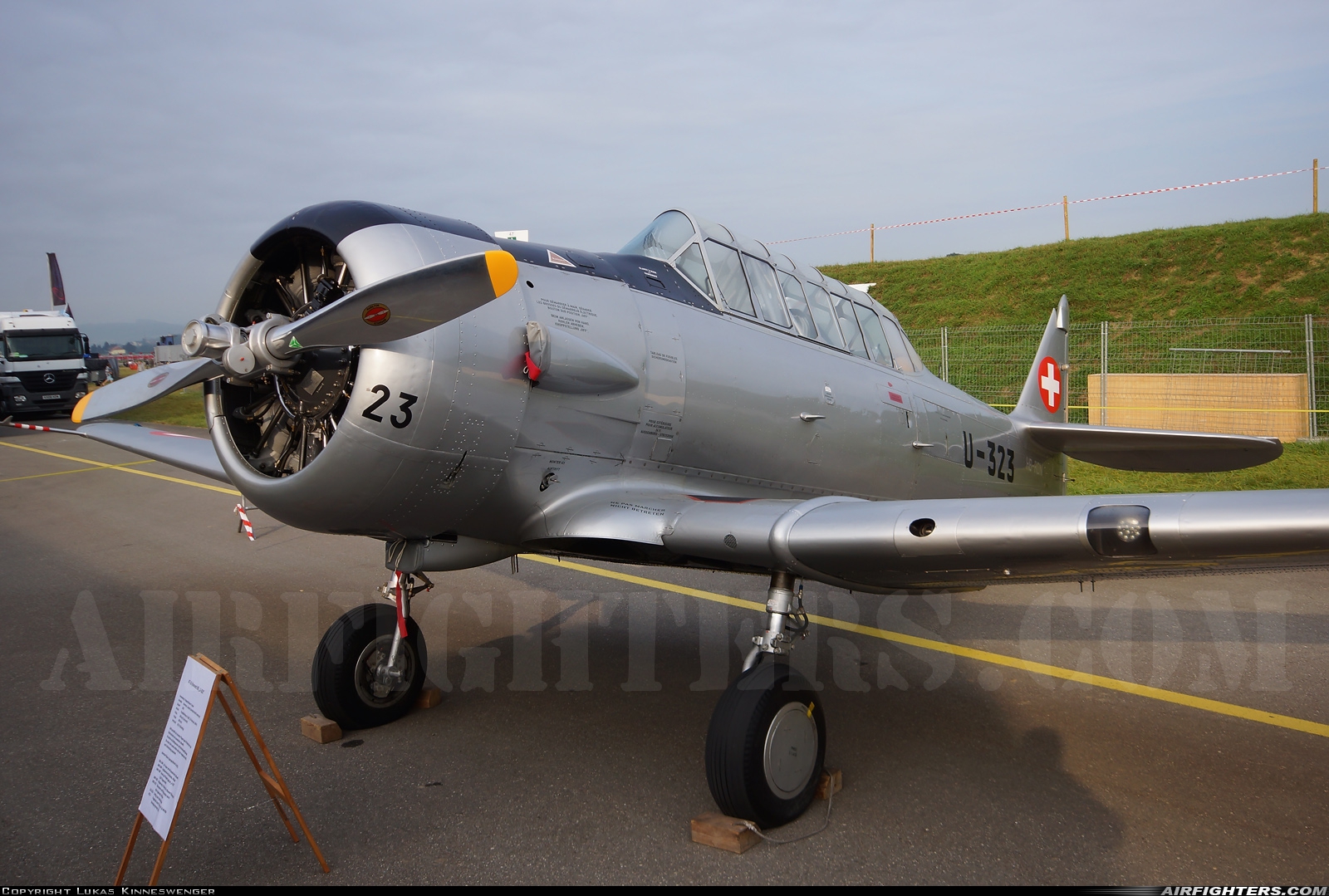 Private Noorduyn AT-16 Harvard IIb HB-RDN at Payerne (LSMP), Switzerland