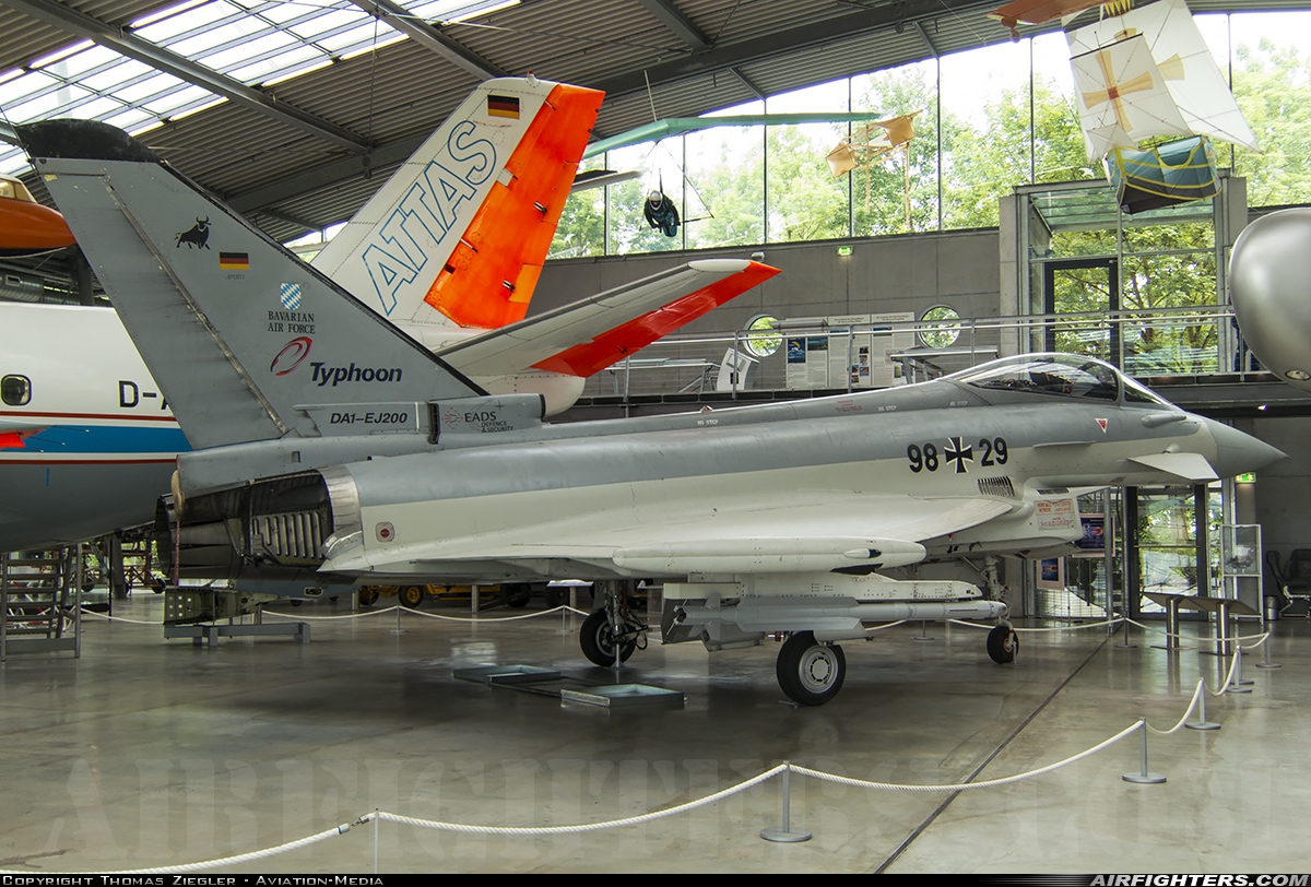 Germany - Air Force Eurofighter EF-2000 Typhoon S 98+29 at Oberschleissheim (EDNX), Germany
