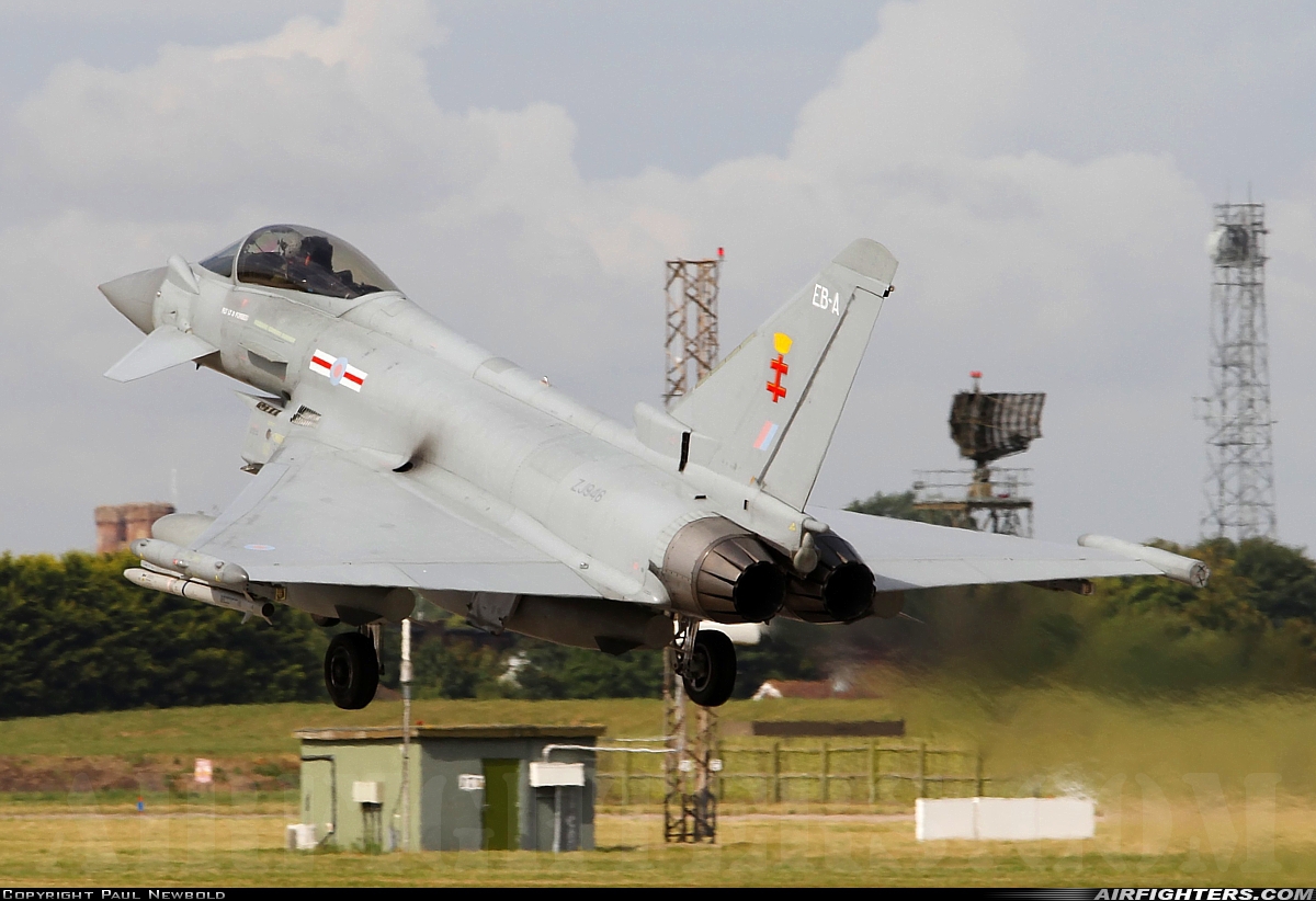 UK - Air Force Eurofighter Typhoon FGR4 ZJ946 at Coningsby (EGXC), UK