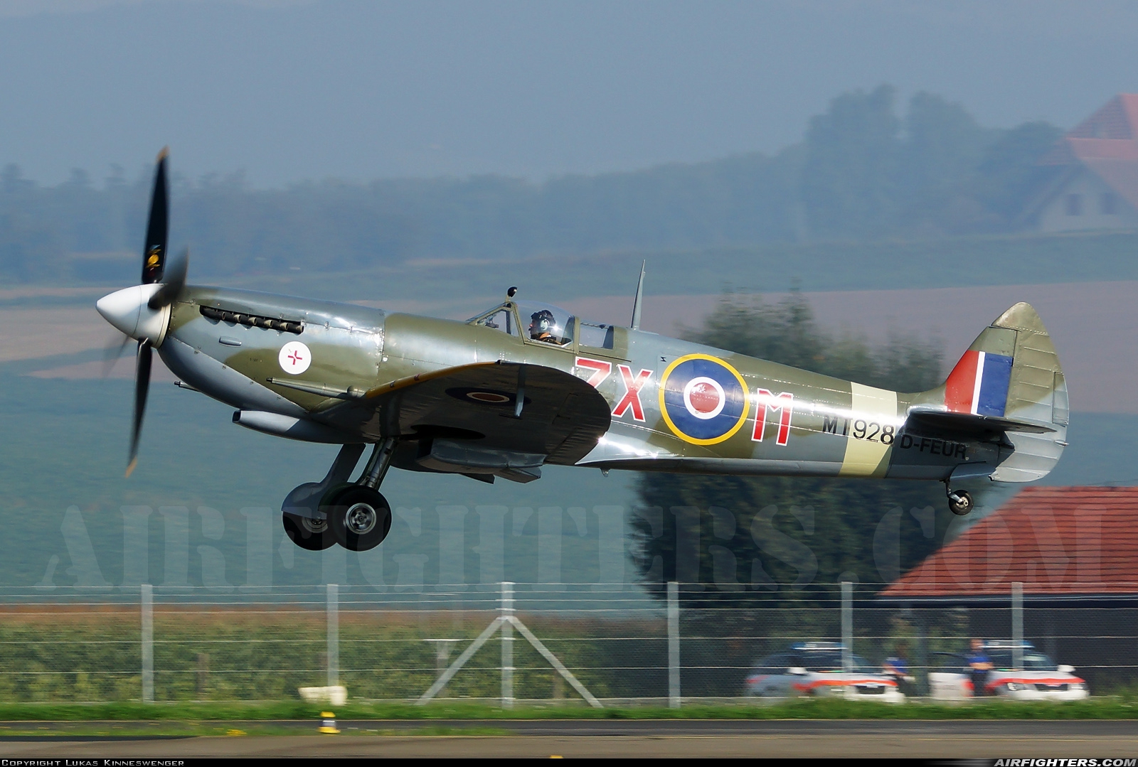 Private Supermarine 360 Spitfire HF.VIIIc D-FEUR at Payerne (LSMP), Switzerland