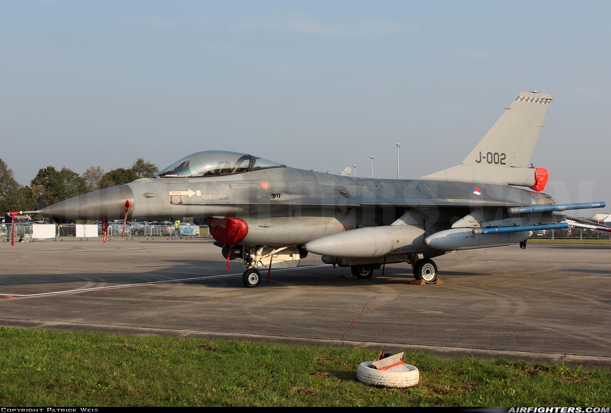 Netherlands - Air Force General Dynamics F-16AM Fighting Falcon J-002 at Hradec Kralove (LKHK), Czech Republic