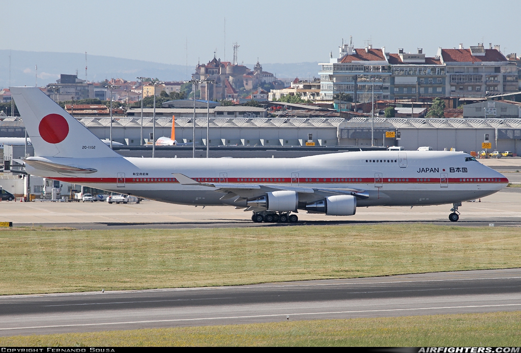 Japan - Air Force Boeing 747-47C 20-1102 at Lisbon (- Portela de Sacavem) (LIS / LPPT), Portugal