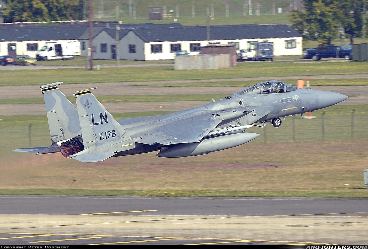 USA - Air Force McDonnell Douglas F-15C Eagle 86-0176 at Lakenheath (LKZ / EGUL), UK
