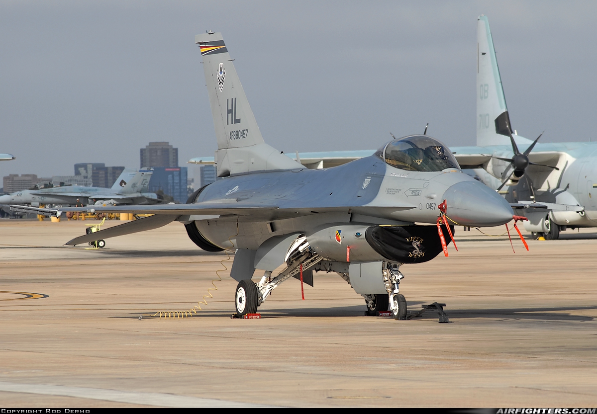 USA - Air Force General Dynamics F-16C Fighting Falcon 88-0457 at San Diego - Miramar MCAS (NAS) / Mitscher Field (NKX / KNKX), USA