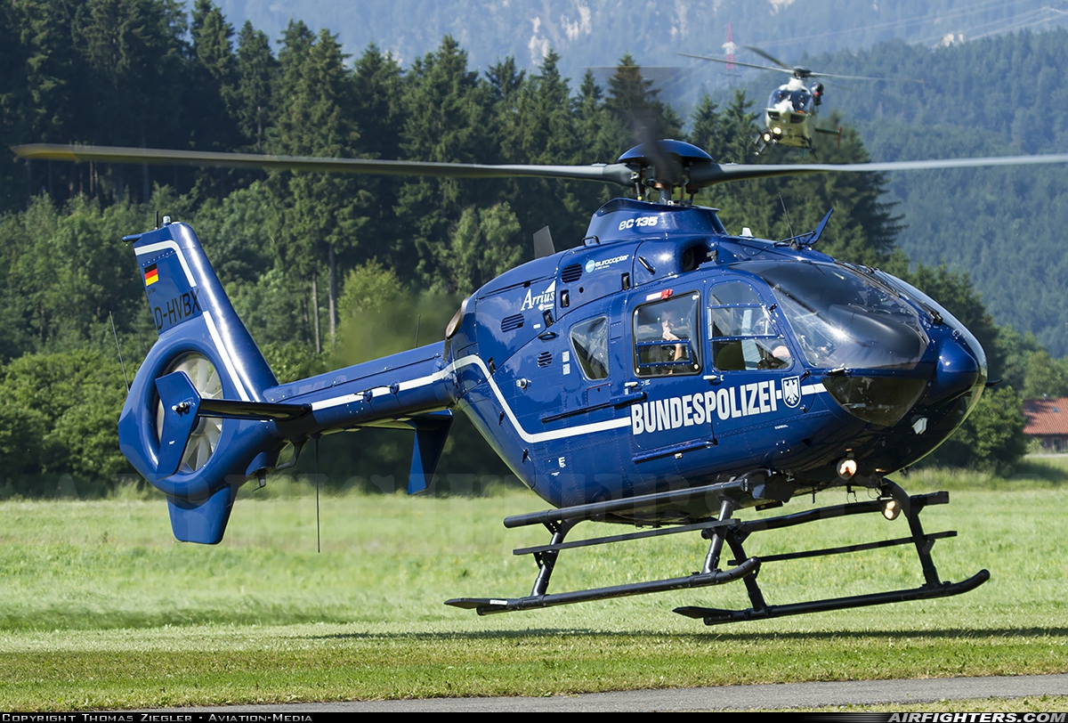 Germany - Bundespolizei Eurocopter EC-135T2 D-HVBX at Füssen (- Allgäu), Germany