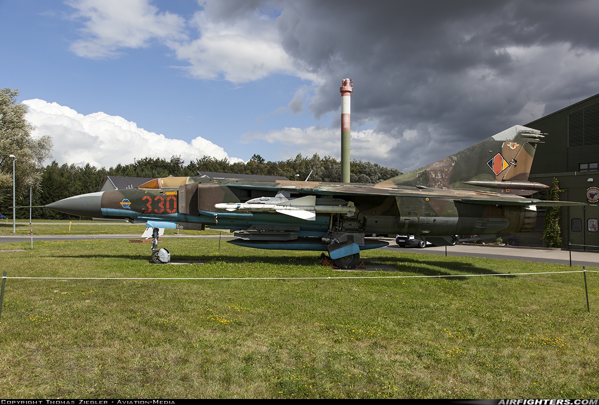 East Germany - Air Force Mikoyan-Gurevich MiG-23ML 330 at Rostock - Laage (RLG / ETNL), Germany