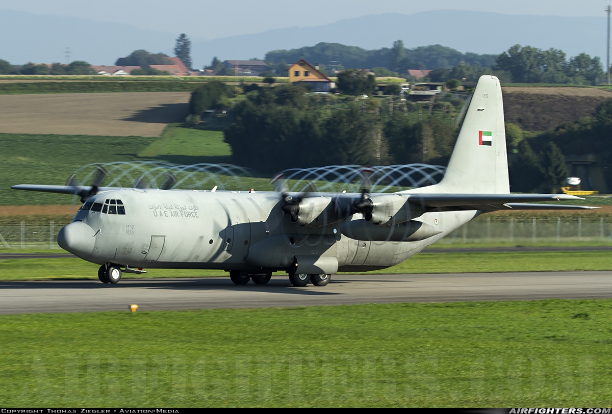 United Arab Emirates - Air Force Lockheed L-100-30 Hercules (L-382G) 1215 at Payerne (LSMP), Switzerland