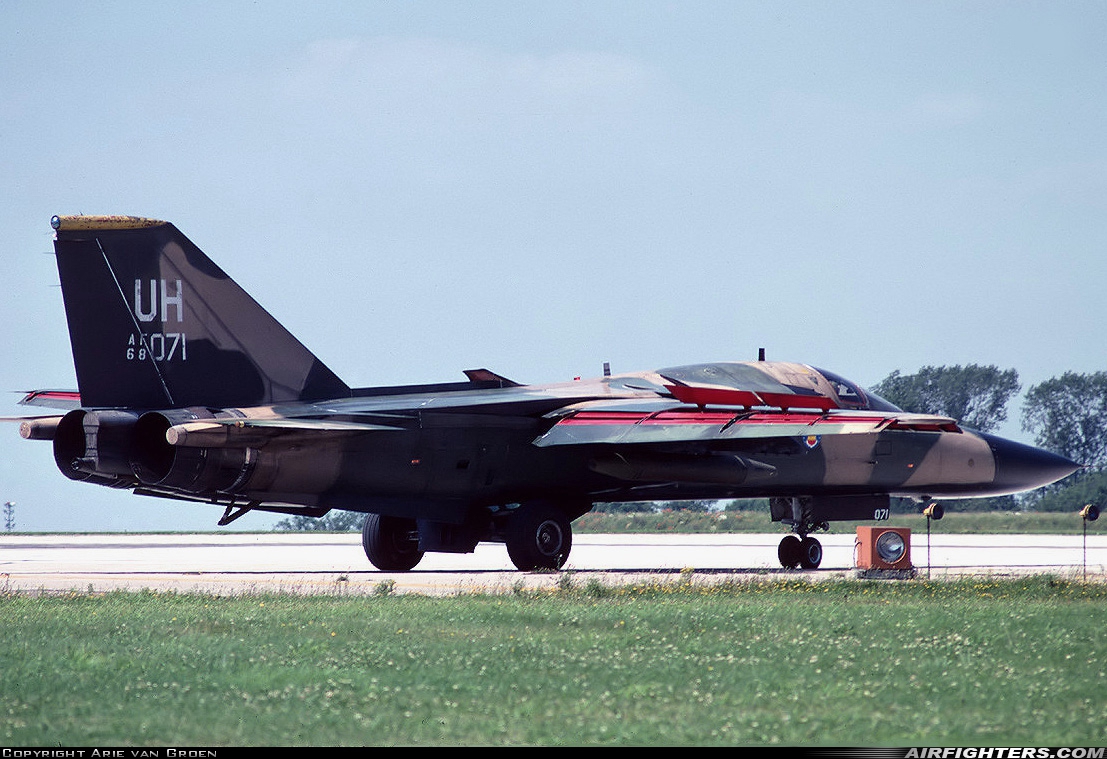 USA - Air Force General Dynamics F-111E Aardvark 68-0071 at Upper Heyford (UHF / EGUA), UK