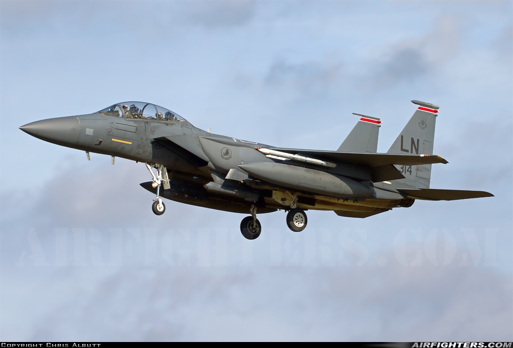 USA - Air Force McDonnell Douglas F-15E Strike Eagle 91-0314 at Lakenheath (LKZ / EGUL), UK