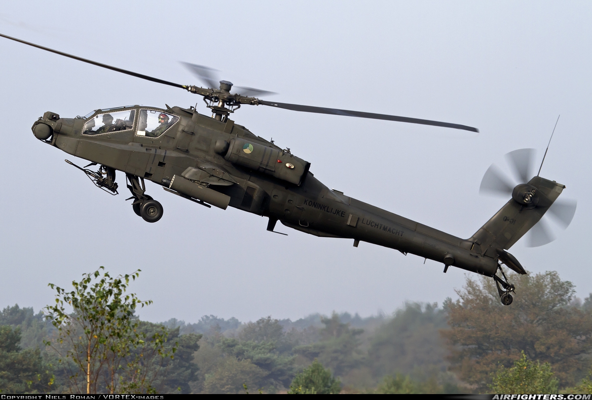 Netherlands - Air Force Boeing AH-64DN Apache Longbow Q-01 at Off-Airport - Oirschotse Heide (GLV5), Netherlands
