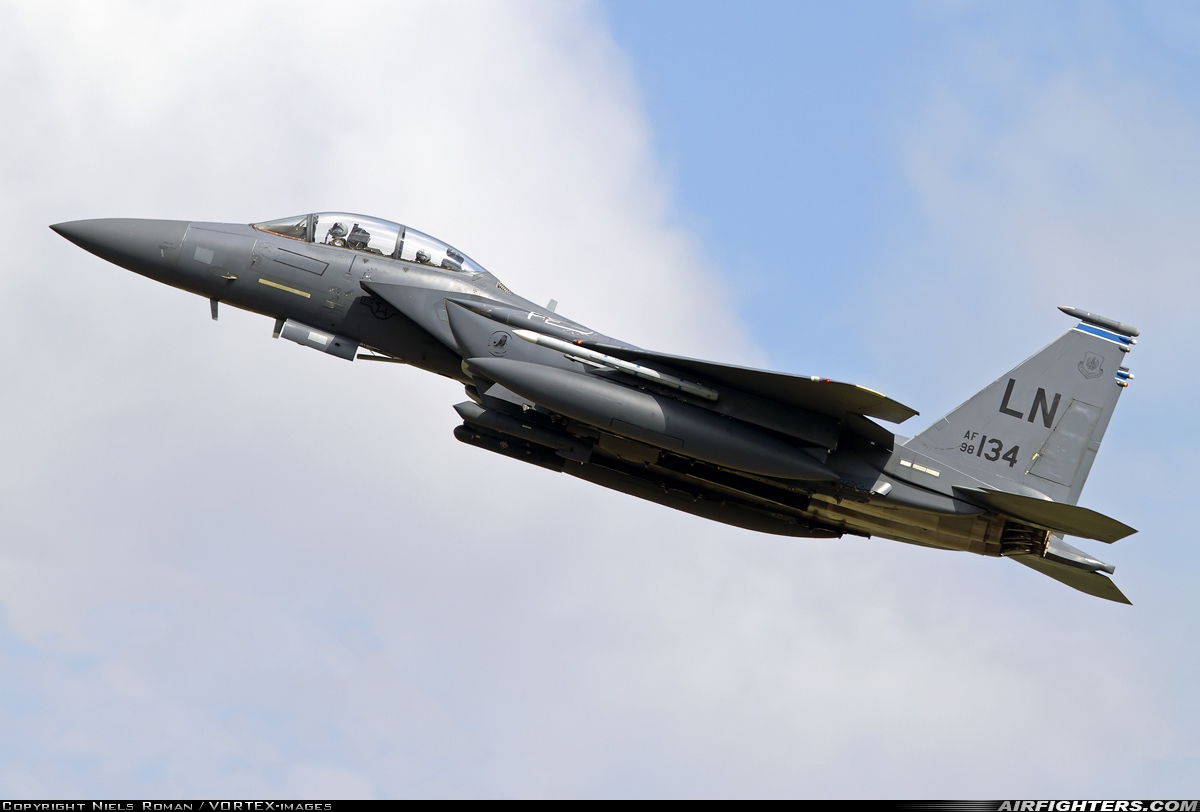 USA - Air Force McDonnell Douglas F-15E Strike Eagle 98-0134 at Lakenheath (LKZ / EGUL), UK