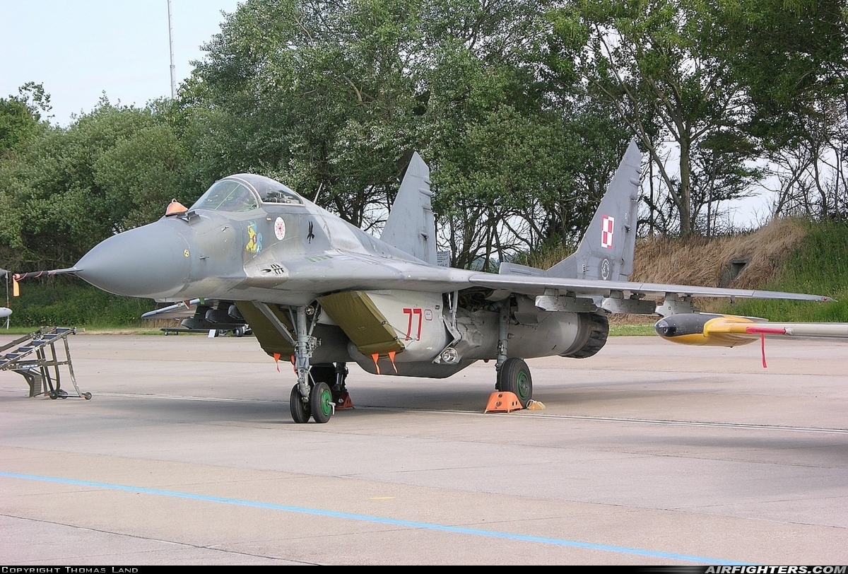 Poland - Air Force Mikoyan-Gurevich MiG-29 77 at Leeuwarden (LWR / EHLW), Netherlands