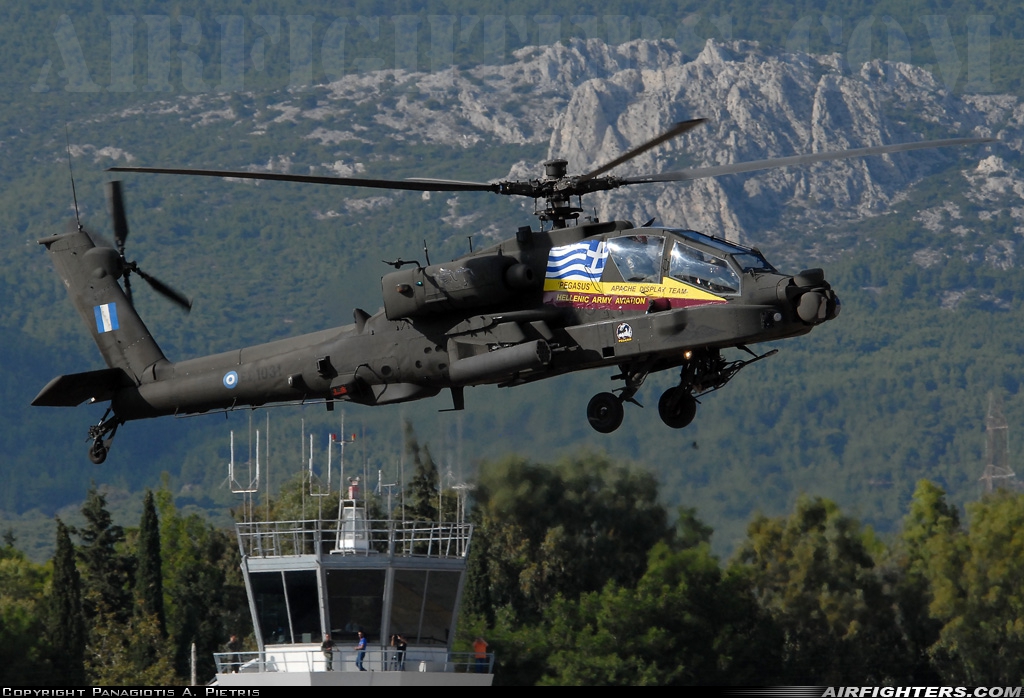 Greece - Army Boeing AH-64DHA Apache Longbow ES1031 at Dekelia - Tatoi (LGTT), Greece