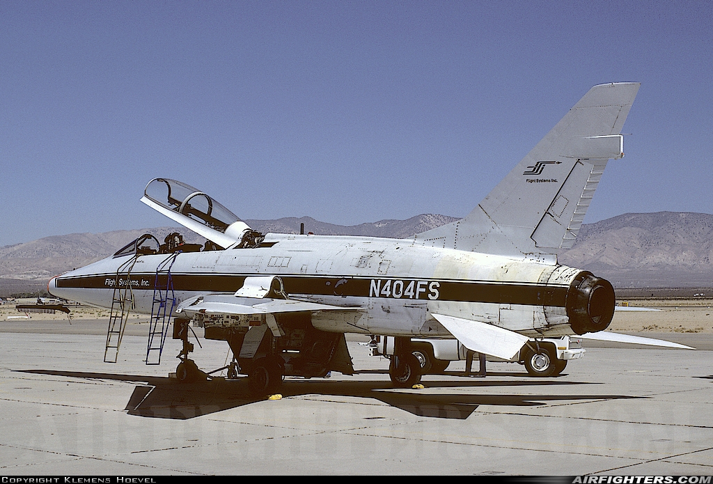 Company Owned - BAe Systems North American F-100F Super Sabre N404FS at Mojave (MHV), USA
