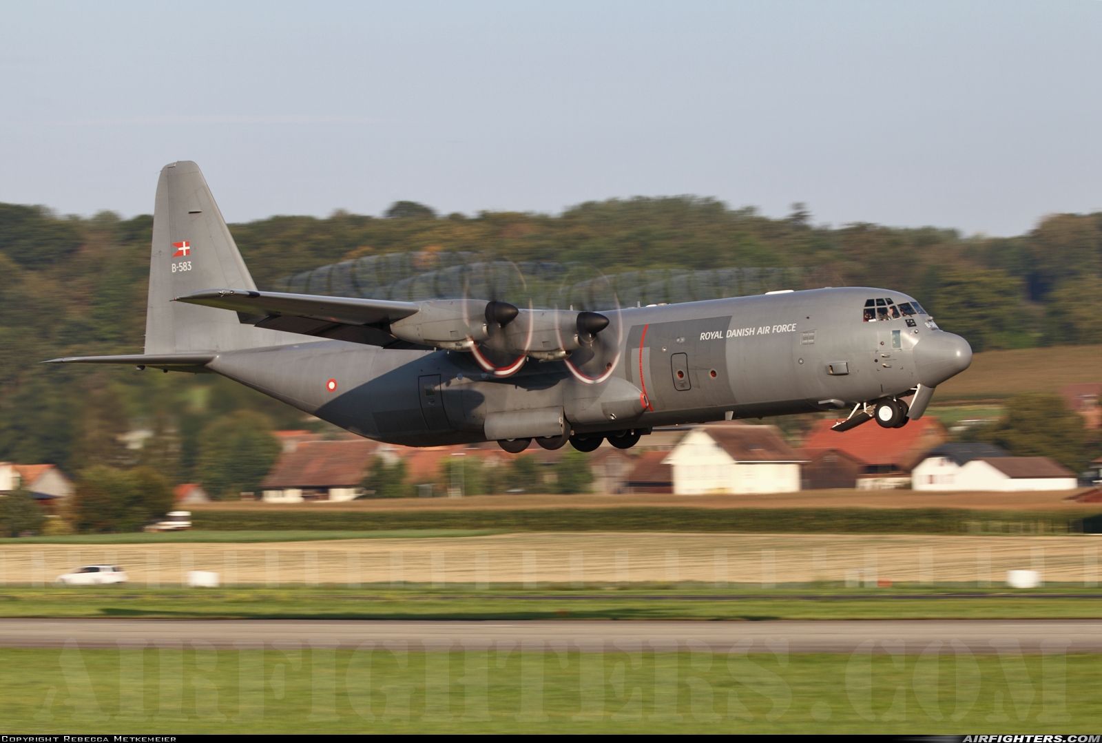 Denmark - Air Force Lockheed Martin C-130J-30 Hercules (L-382) B-583 at Payerne (LSMP), Switzerland