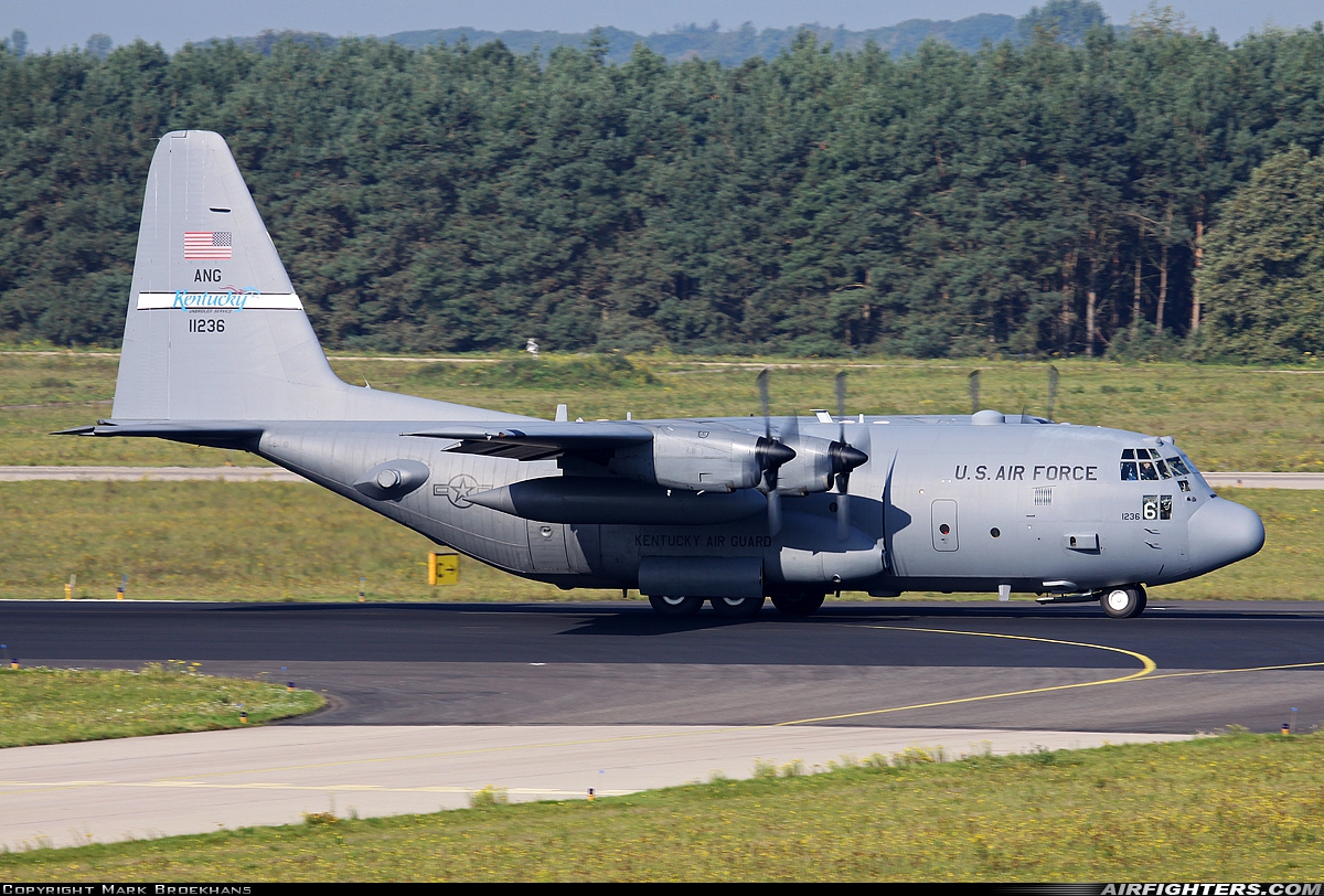 USA - Air Force Lockheed C-130H Hercules (L-382) 91-1236 at Eindhoven (- Welschap) (EIN / EHEH), Netherlands