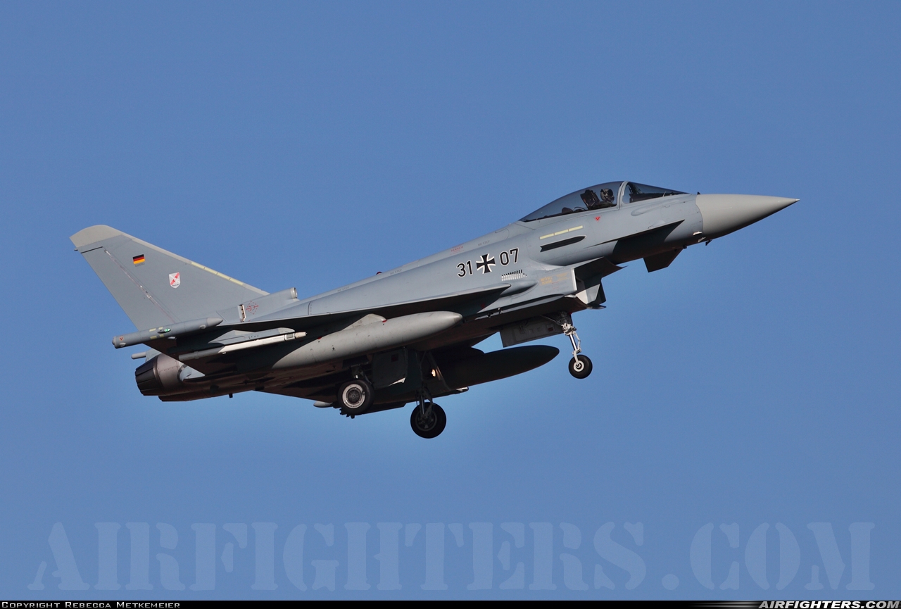 Germany - Air Force Eurofighter EF-2000 Typhoon S 31+07 at Norvenich (ETNN), Germany