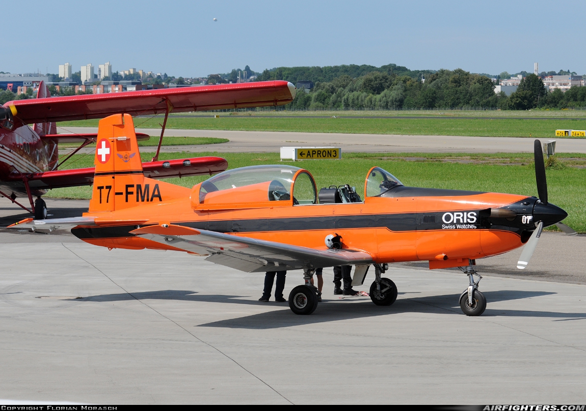 Private - Fliegermuseum Altenrhein Pilatus PC-7 Turbo Trainer T7-FMA at Friedrichshafen (- Lowenthal) (FDH / EDNY), Germany