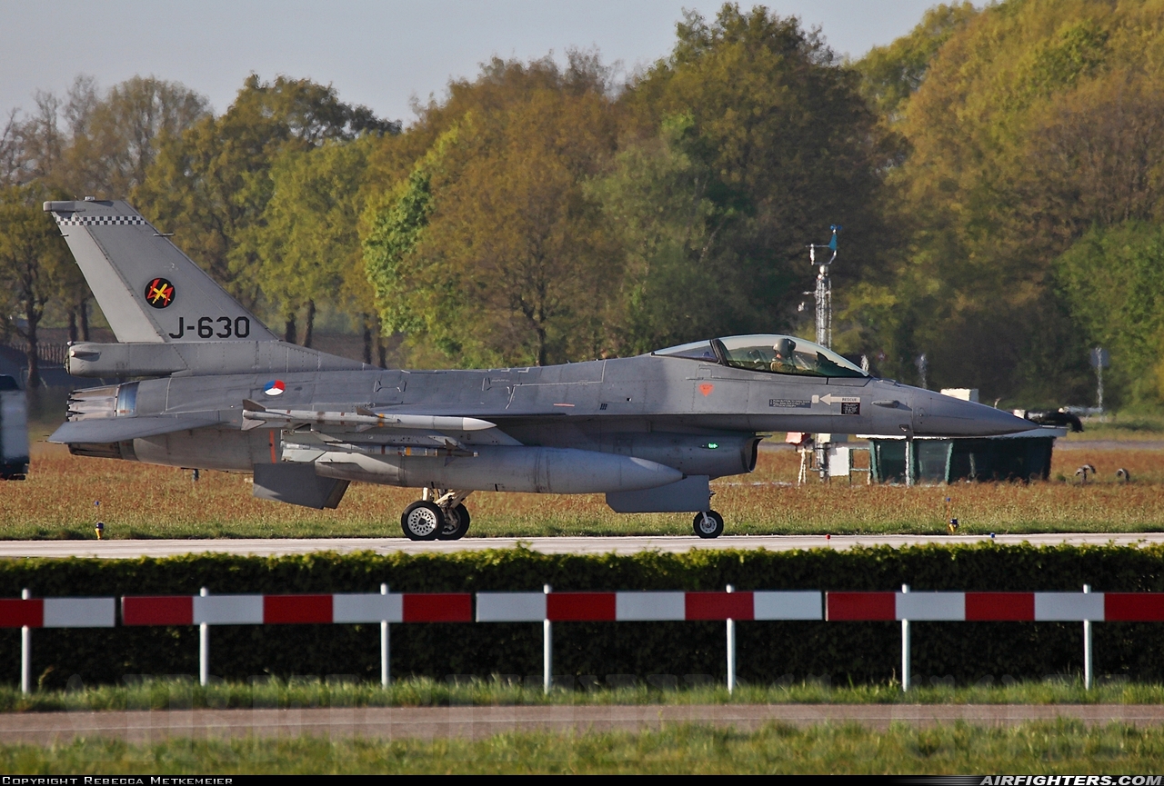 Netherlands - Air Force General Dynamics F-16AM Fighting Falcon J-630 at Uden - Volkel (UDE / EHVK), Netherlands