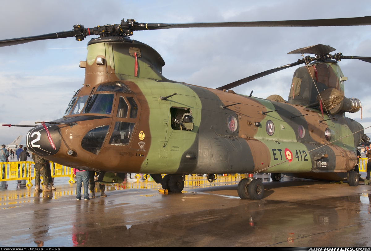 Spain - Army Boeing Vertol CH-47D Chinook HT.17-12 at Madrid - Torrejon (TOJ / LETO), Spain