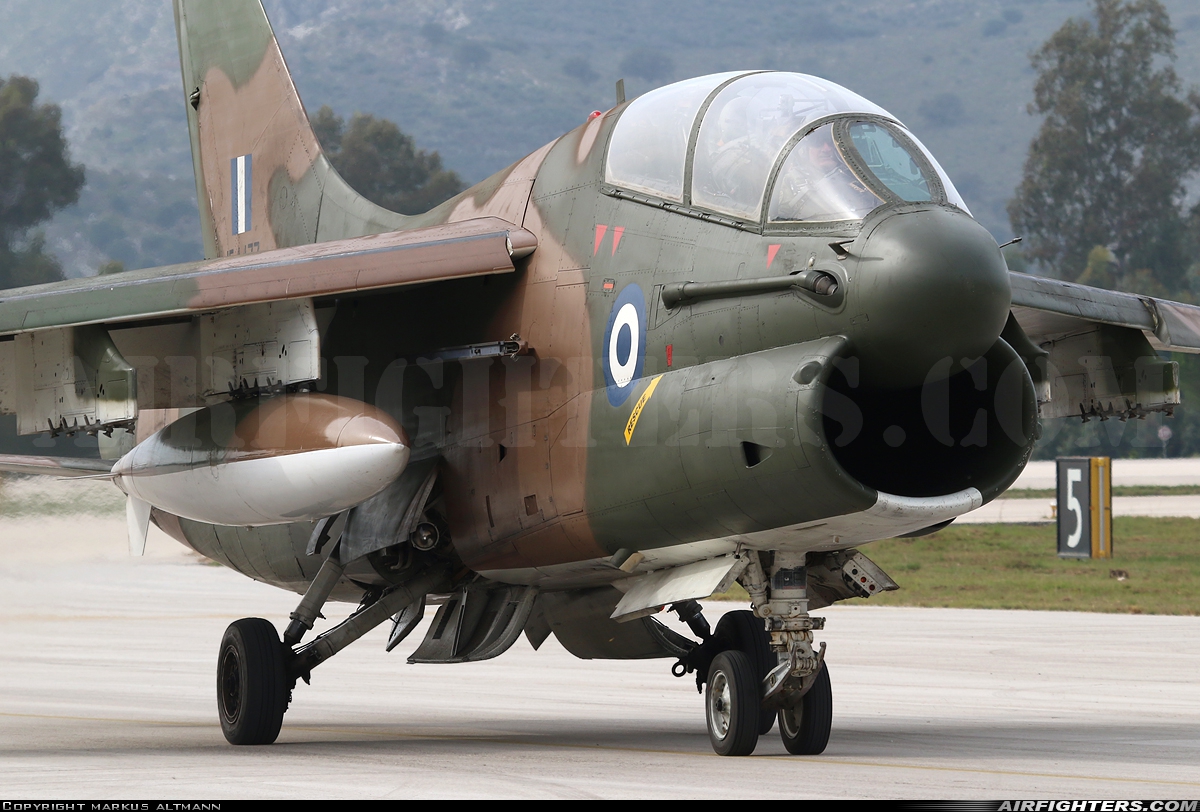 Greece - Air Force LTV Aerospace TA-7C Corsair II 154477 at Araxos (GPA / LGRX), Greece