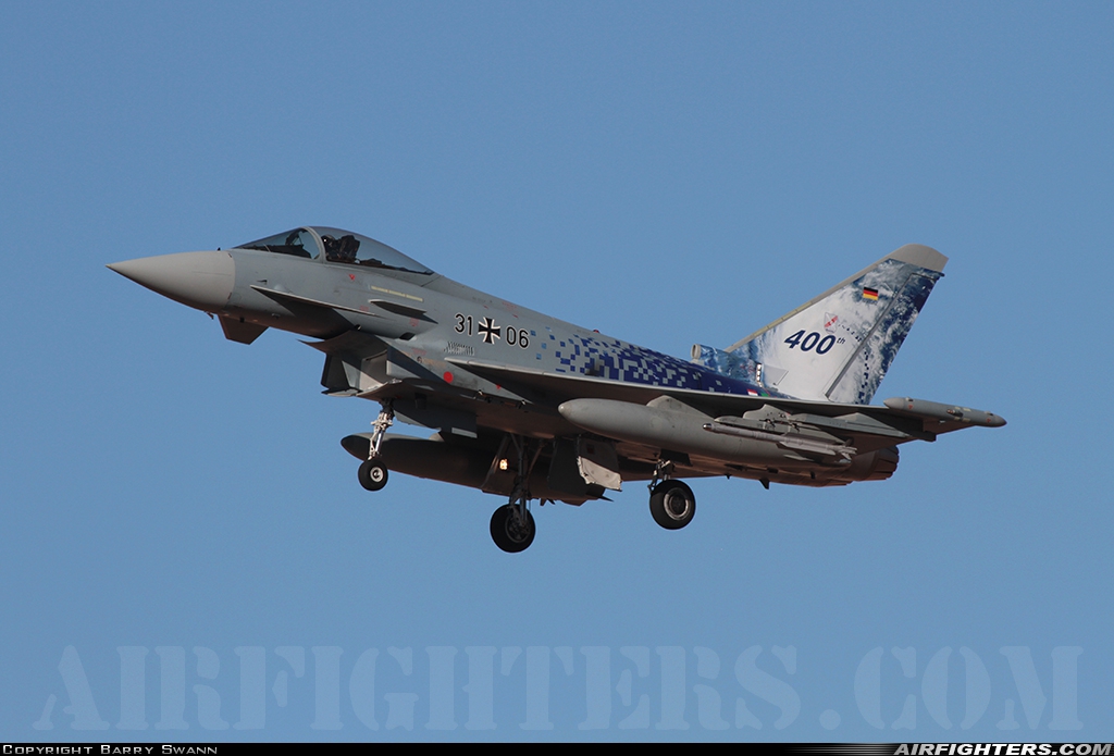 Germany - Air Force Eurofighter EF-2000 Typhoon S 31+06 at Albacete (- Los Llanos) (LEAB), Spain