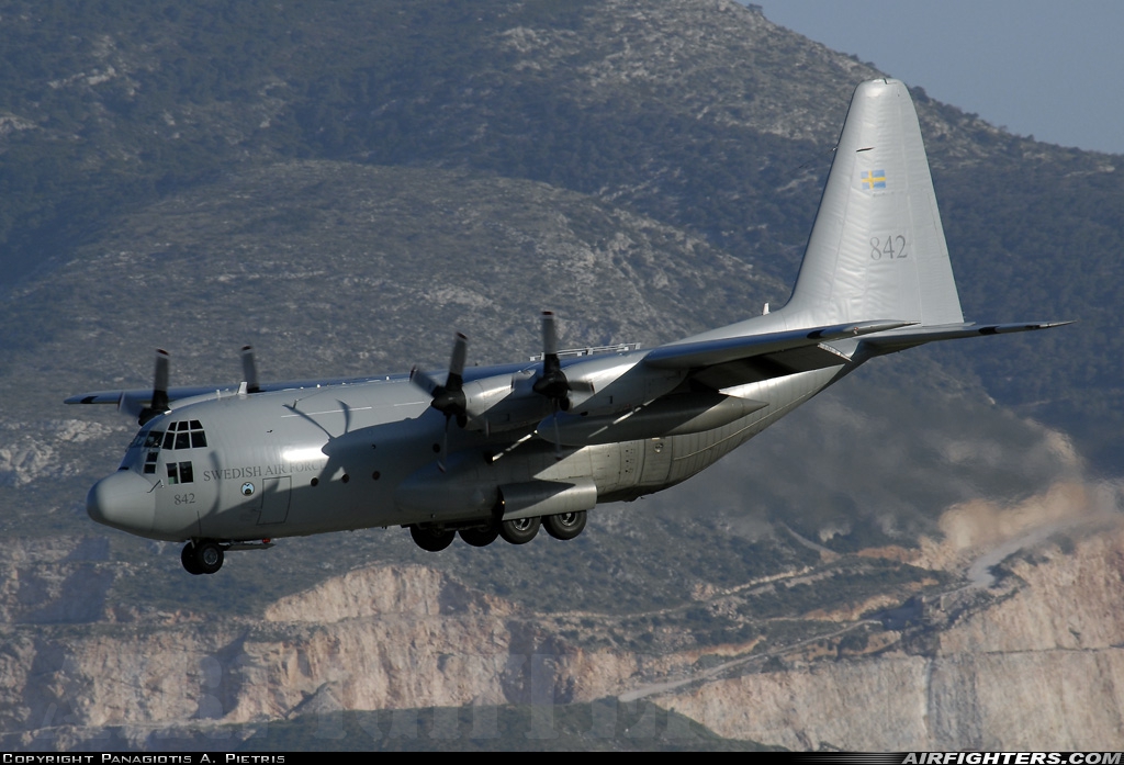 Sweden - Air Force Lockheed Tp-84 Hercules (C-130H / L-382) 84002 at Athens - Eleftherios Venizelos (Spata) (ATH / LGAV), Greece