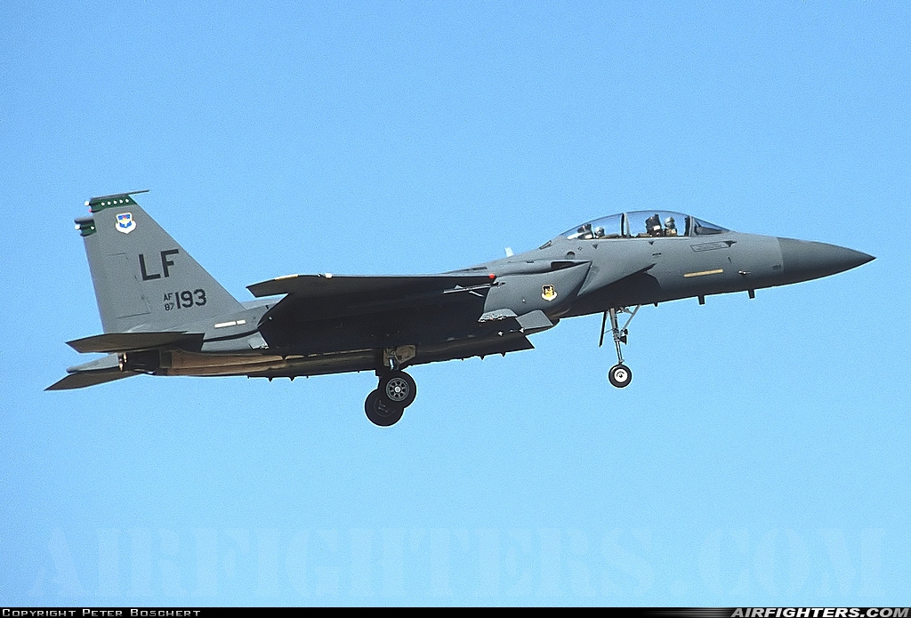 USA - Air Force McDonnell Douglas F-15E Strike Eagle 87-0193 at Glendale (Phoenix) - Luke AFB (LUF / KLUF), USA