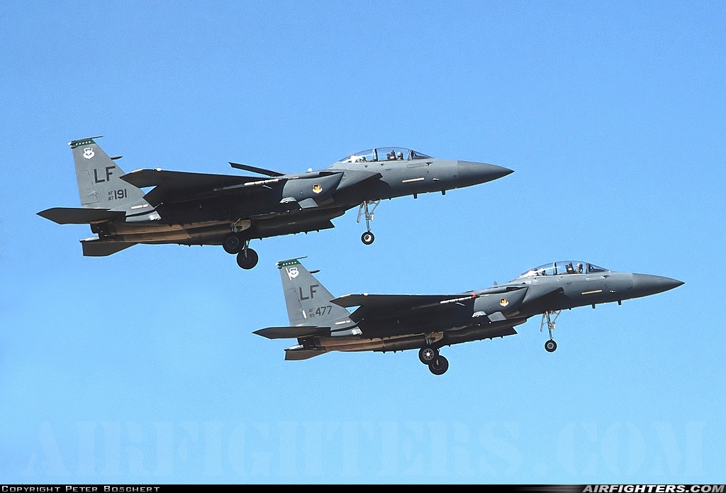 USA - Air Force McDonnell Douglas F-15E Strike Eagle 87-0191 at Glendale (Phoenix) - Luke AFB (LUF / KLUF), USA