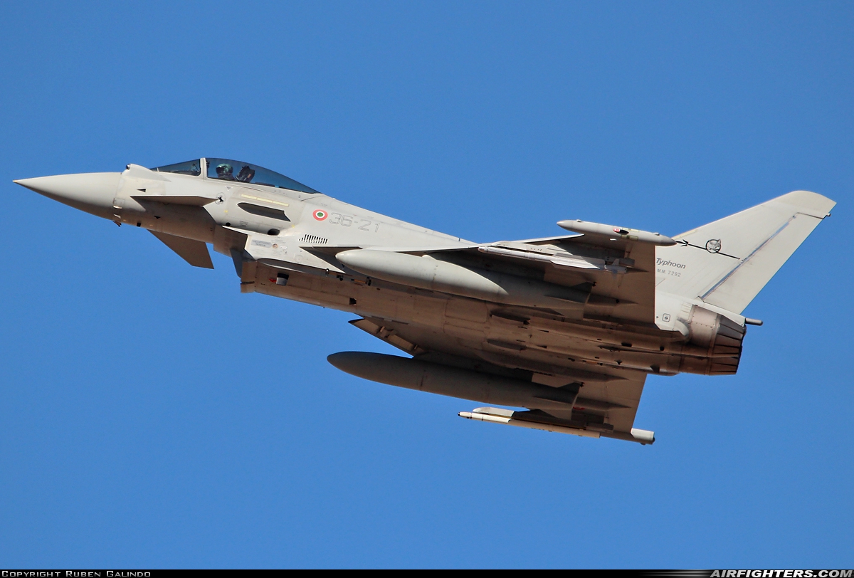Italy - Air Force Eurofighter F-2000A Typhoon (EF-2000S) MM7292 at Albacete (- Los Llanos) (LEAB), Spain