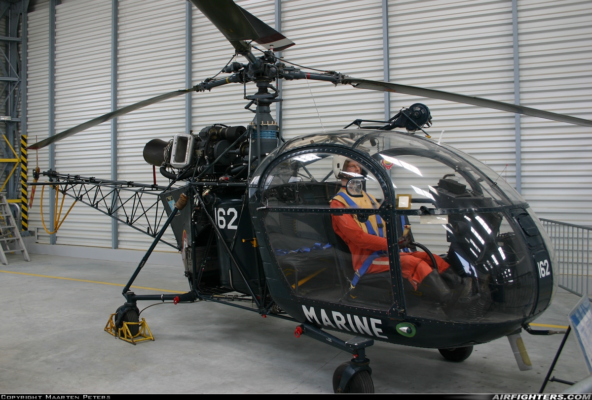France - Navy Sud Aviation SE.3130 Alouette II 162 at Dax - Seyresse (XDA / LFBY), France