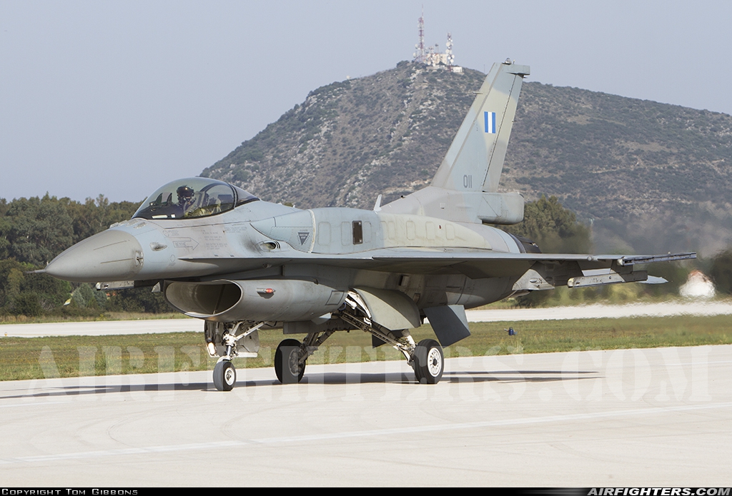 Greece - Air Force General Dynamics F-16C Fighting Falcon 011 at Araxos (GPA / LGRX), Greece