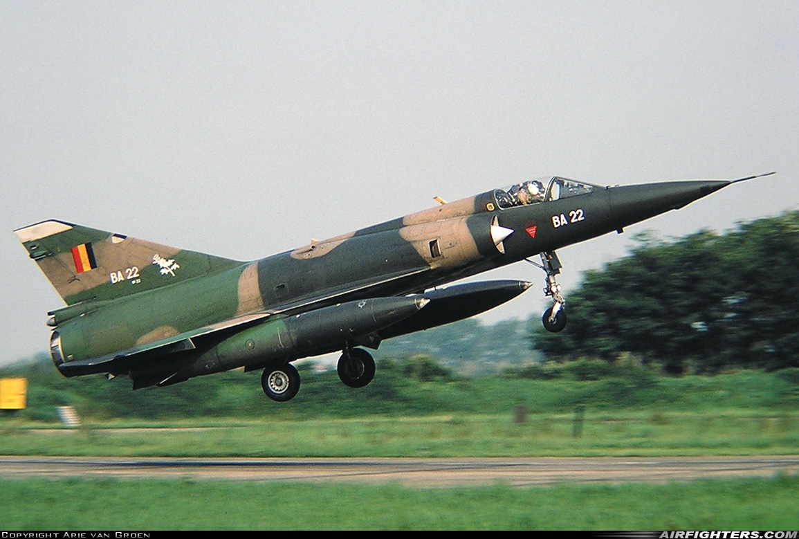 Belgium - Air Force Dassault Mirage 5BA BA22 at Leeuwarden (LWR / EHLW), Netherlands