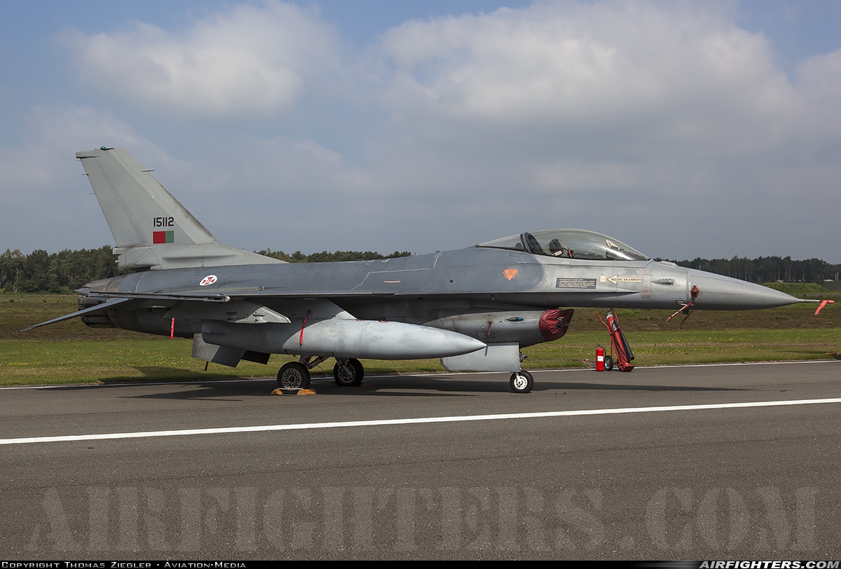 Portugal - Air Force General Dynamics F-16AM Fighting Falcon 15112 at Kleine Brogel (EBBL), Belgium