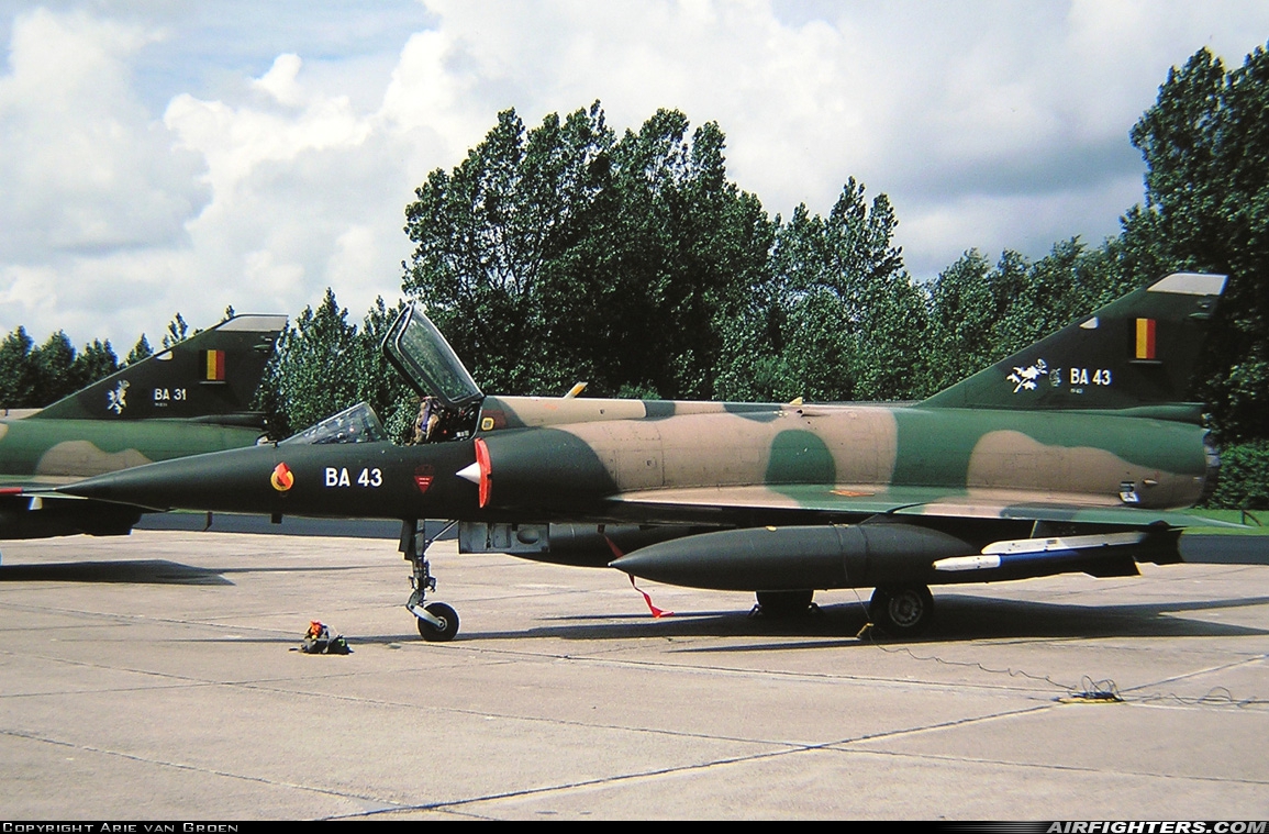 Belgium - Air Force Dassault Mirage 5BA BA43 at Leeuwarden (LWR / EHLW), Netherlands
