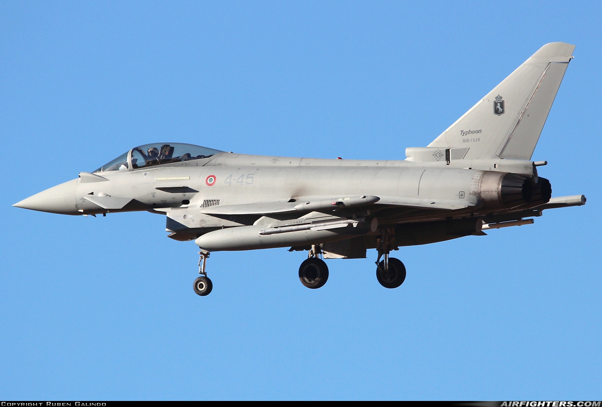 Italy - Air Force Eurofighter F-2000A Typhoon (EF-2000S) MM7320 at Albacete (- Los Llanos) (LEAB), Spain