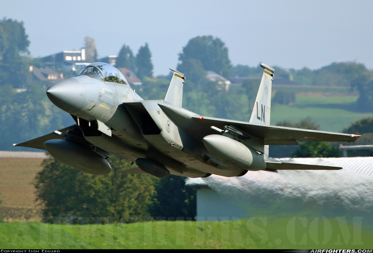 USA - Air Force McDonnell Douglas F-15D Eagle 86-0182 at Payerne (LSMP), Switzerland