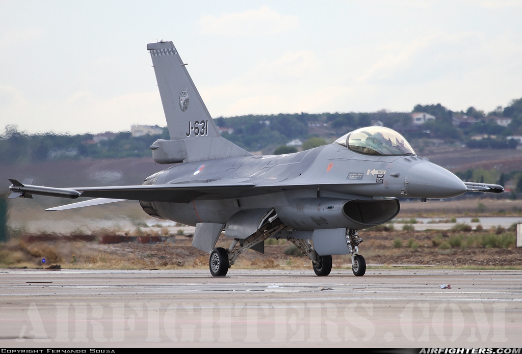 Netherlands - Air Force General Dynamics F-16AM Fighting Falcon J-631 at Madrid - Torrejon (TOJ / LETO), Spain